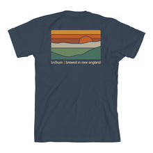 Load image into Gallery viewer, Trillium Sunset Logo T-Shirt Indigo
