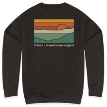 Load image into Gallery viewer, Trillium Sunset Logo Crewneck Charcoal Heather
