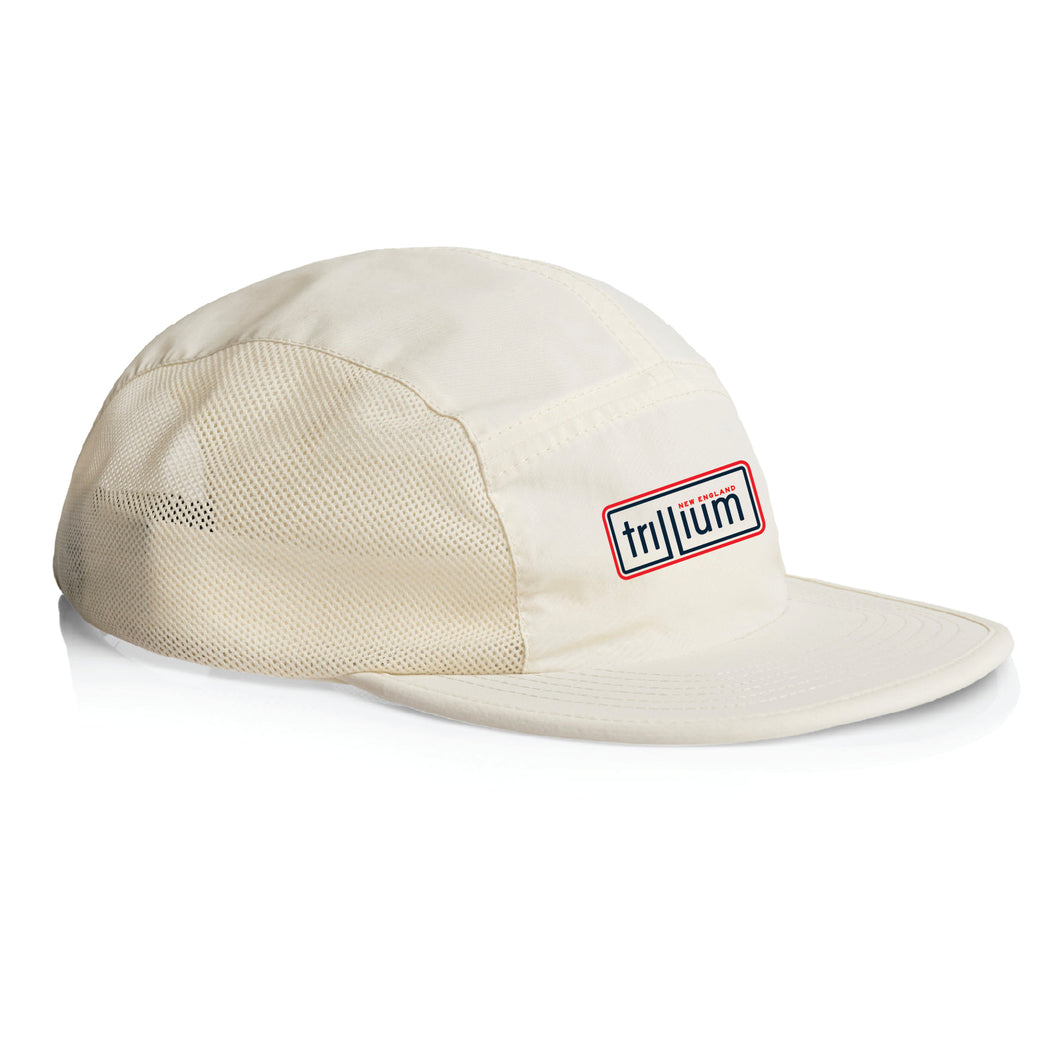 Trillium Parallel Box Logo Running Hat White