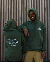 Load image into Gallery viewer, Trillium Stacked Logo Midweight Pullover Hoodie Military Green
