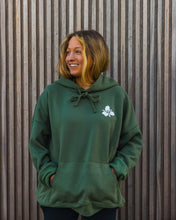 Load image into Gallery viewer, Trillium Stacked Logo Midweight Pullover Hoodie Military Green
