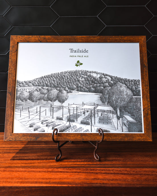 Trillium Trailside Screen Printed Poster with illustration
